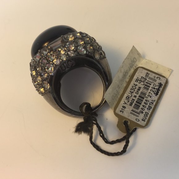 💍🖤JUICY COUTURE Stone Cluster Cab Ring YJRU4304 - Picture 8 of 8